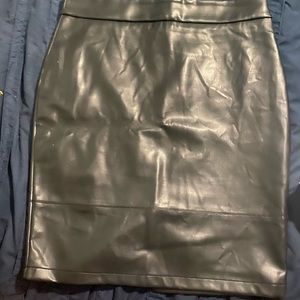Pleather pencil skirt Size 14